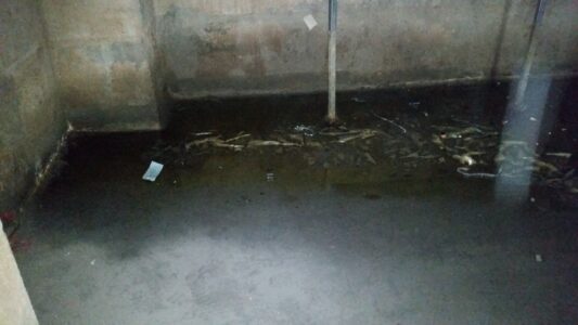 Flooded Elevator Pit Flooded Elevator Pit