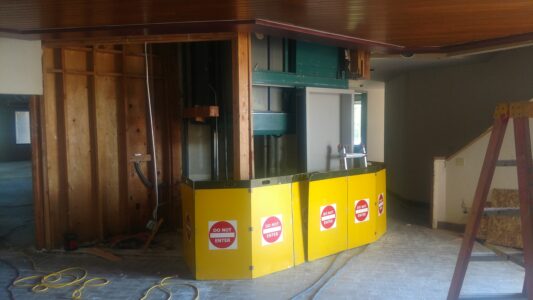 Elevator Removal - Twin post Hydraulic Elevator Removal